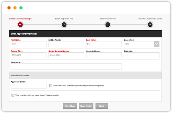 Applicant Input